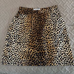 Dolce Gabbana miniskirt leopard skirt animal print